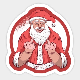 Funny Santa Sticker